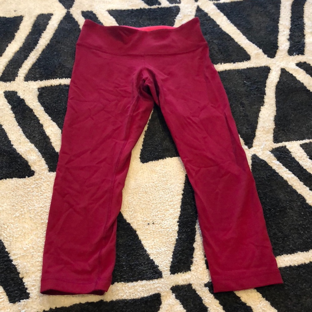 RED LULULEMON leggings
